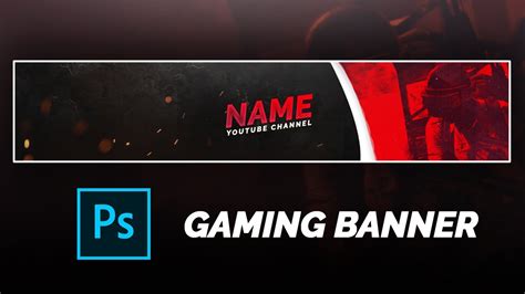 PUBG GAMING BANNER TEMPLATE | 2020 | FREE PSD | PHOTOSHOP - YouTube