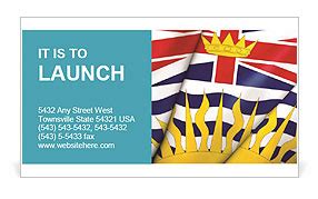 British Columbia (Canada) Flag: Meaning, Design, And History Business Card Template & Design ID ...