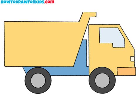 How to Draw a Simple Truck - Easy Drawing Tutorial For Kids