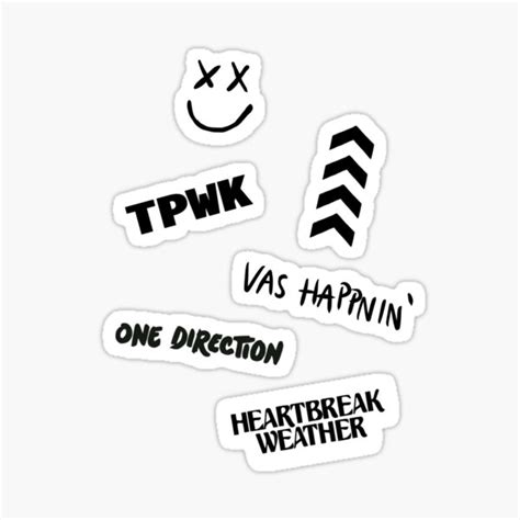 One Direction Stickers 10 Pack Paper & Party Supplies Stickers, Labels ...