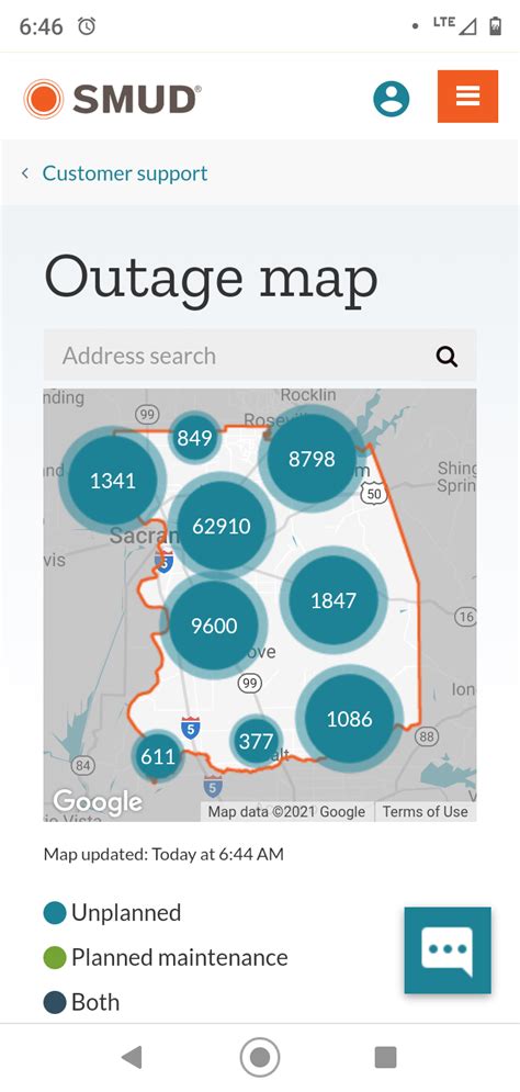 SMUD outage map right now :( : r/Sacramento