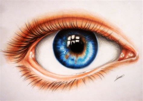 An Eye- Colored Pencil Drawing by Polaara.deviantart.com on @deviantART ...