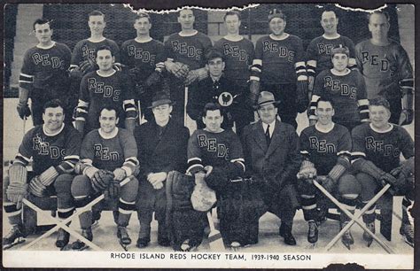 Rhode Island Reds Team Photo 1939 | HockeyGods