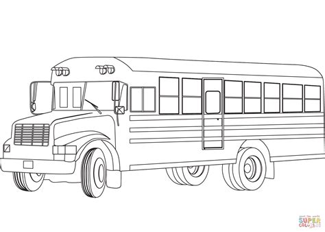 School Bus coloring page | Free Printable Coloring Pages