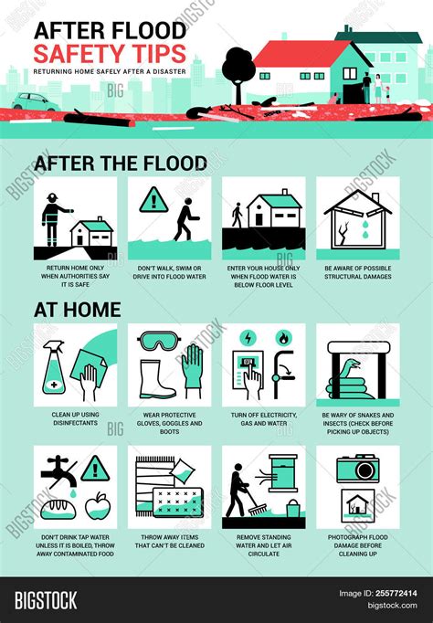 After Flood Safety Vector & Photo (Free Trial) | Bigstock