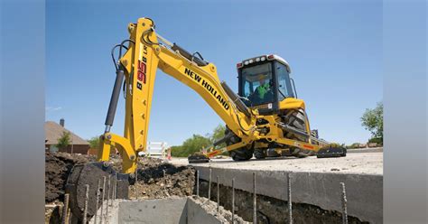 New Holland long-reach backhoe | Roads and Bridges