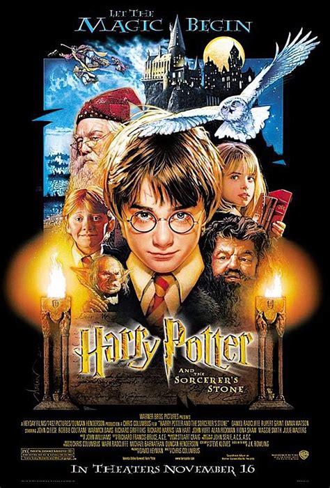 Amazon.com: Harry Potter And The Sorcerer's Stone - Movie Poster (Regular US Style) (Size: 27" x ...