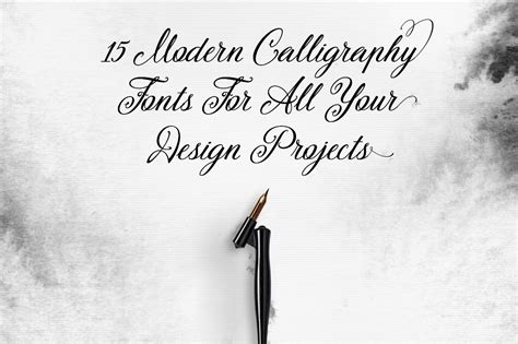 Modern Calligraphy Fonts Alphabet