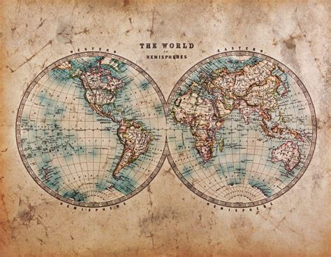 Vintage World Map Wallpapers - Top Free Vintage World Map Backgrounds ...