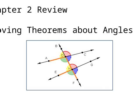 (PPTX) Chapter 2 Review Proving Theorems about Angles. Definitions/Postulates/Theorems Adjacent ...