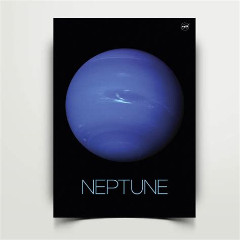 Nasa Our Planets / Neptune Poster Version A – Poster | Canvas Wall Art ...