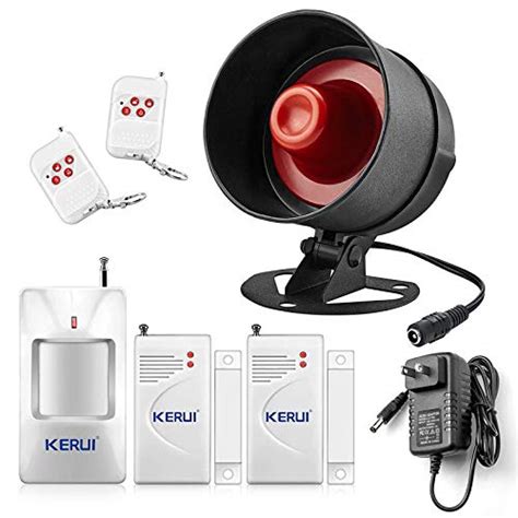 KERUI Home Security System Indoor Outdoor Weather-Proof Siren Window ...