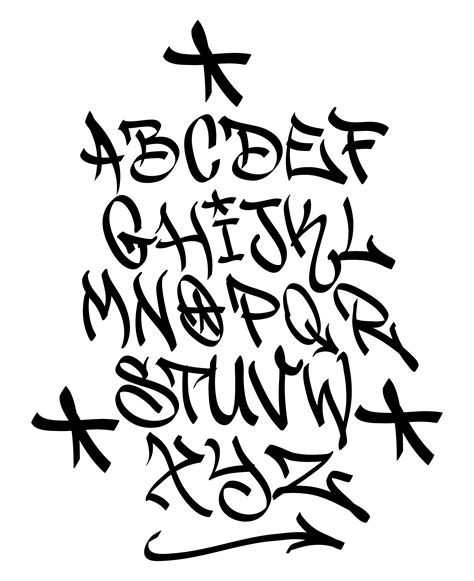 Graffiti Handstyle Alphabet Vector Font AI, EPS, SVG, Street Font, Urban Art Graffiti Fonts - Etsy