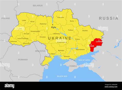 Donbas map hi-res stock photography and images - Alamy