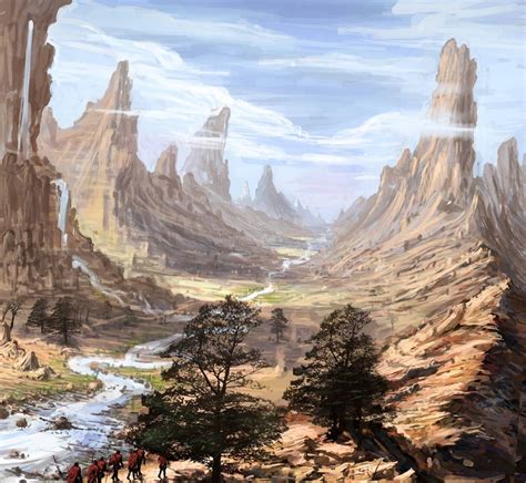 Desert Journey by LoopyWanderer | Fantasy setting, Fantasy art landscapes, Fantasy landscape