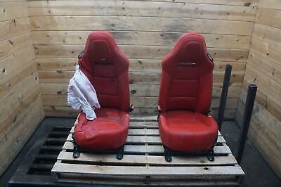 Set Front Left Right Driver Passenger Gt Bucket Seat Red Corvette C7 16-19 *Note | eBay