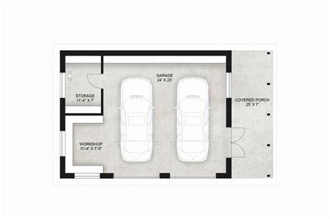 Truoba Detached Garage Plan 117 | Truoba Plan 924-8