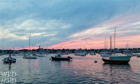 Sunset Lights up the Boats in Marblehead Harbor - Marblehead, MA