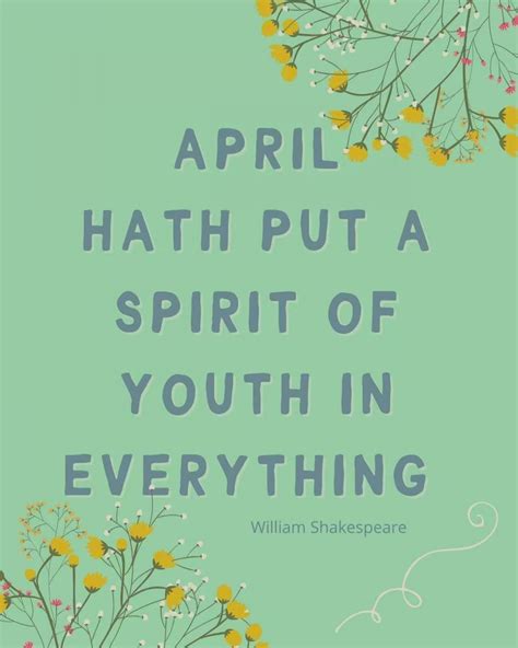 250 Best April Quotes To Put A Spring In Your Step – Quote.cc