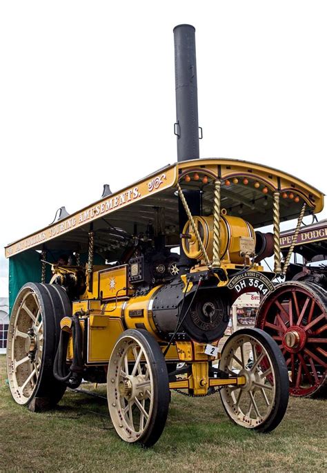 Showman's traction engine on stand by at fair | Traction engine, Steam tractor, Steam engine