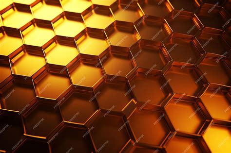 Premium AI Image | Honeycomb Grid wall texture