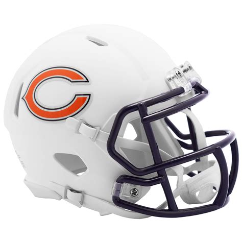 Riddell Chicago Bears Flat White Alternate Revolution Speed Mini ...