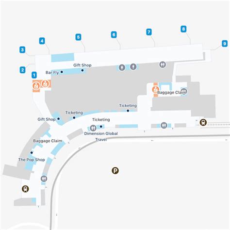 South Bend Regional Airport Map | SBN Terminal Guide