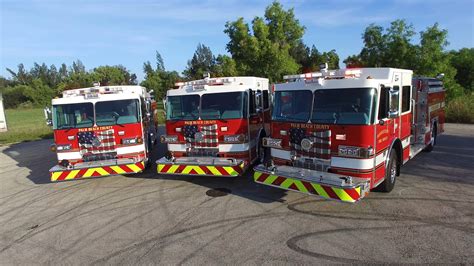 Palm Beach County Fire Rescue - Sutphen Custom Pumpers - Aerial Walk ...