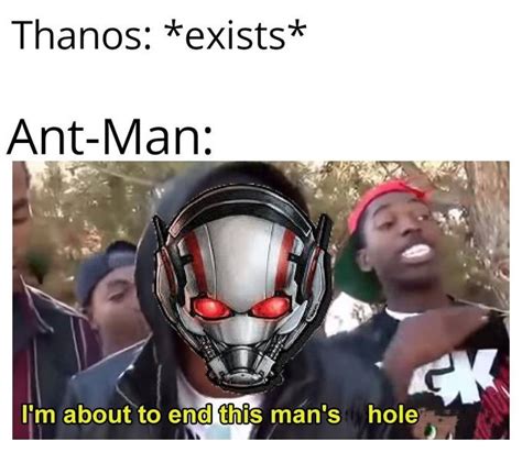 Ant-Man Will Defeat Thanos by Crawling Up His Butt and Expanding | Know Your Meme