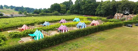 Knight's Glamping - Eight splendid striped pavilions, sleeping up to 4 persons #glamping # ...