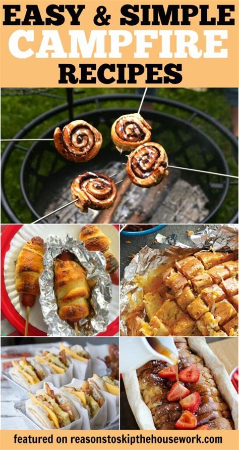 Easy Camping Recipes - REASONS TO SKIP THE HOUSEWORK