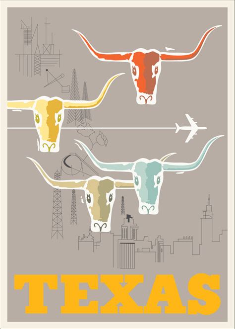 Texas Longhorns Poster Print – Fridgedoor