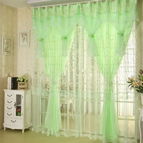 Small Rose Quality Finished Production Lace Curtain romantic purple ...