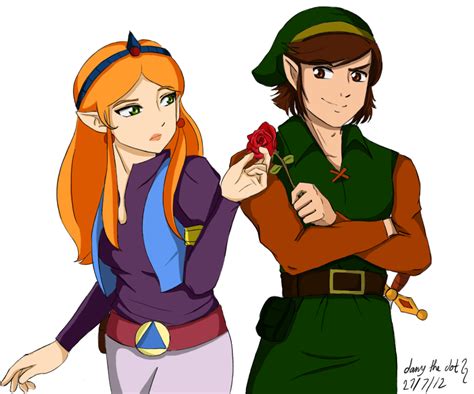 eat this electric round! — link and zelda from the animated series