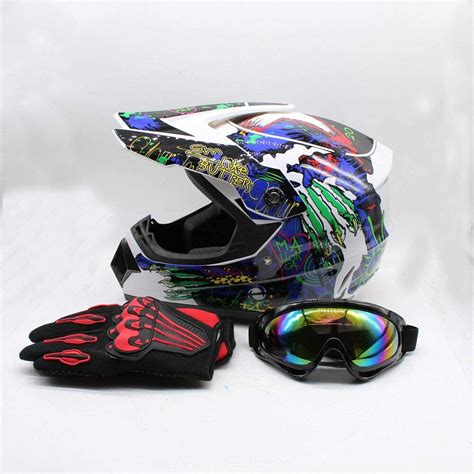 Aohuada Adult Motocross Helmet Dirt Bike ATV Motorcycle Helmet Road Downhill Motorbike Full Face ...