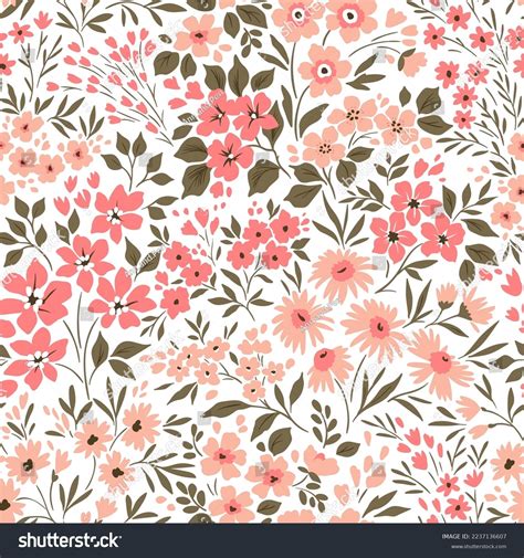 Beautiful Floral Pattern Small Flowers Small Stock Vector (Royalty Free ...