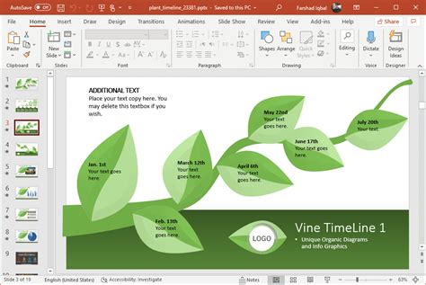 Animated Growth Timeline Template for PowerPoint