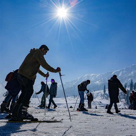 Photos: Tourists at Gulmarg ski resort