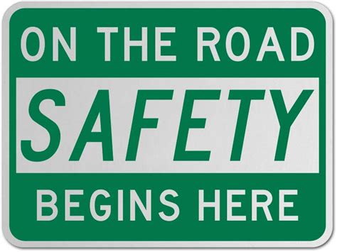 Vinyl Stickers - Bundle - Safety and Warning Signs Stickers - On The Road Safety Begins Here ...