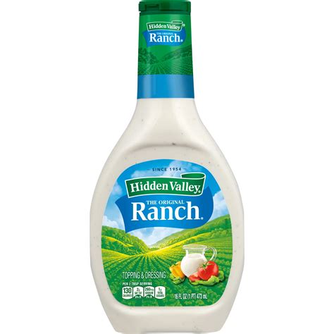 Hidden Valley Ranch Dressing Nutritional Info | Besto Blog