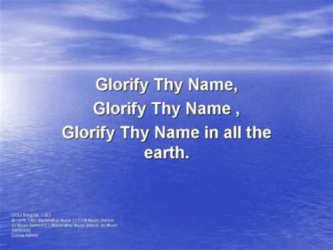 Glorify Thy Name (worship video w/ lyrics) Chords - Chordify