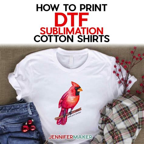 DTF T-Shirt Printing at Home on COTTON: Sublimation Print Hack ...