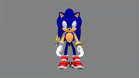 GameCube - Sonic Adventure 2 Battle - Sonic - 3D model by Hansuke ...