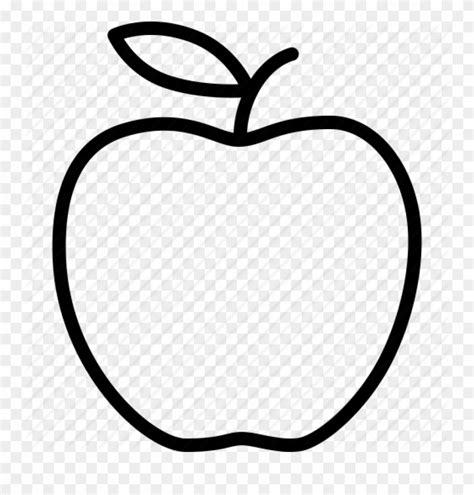 Apple Clip Art Outline Apple Outline Vector Huge Freebie - Apple Outline Transparent Background ...