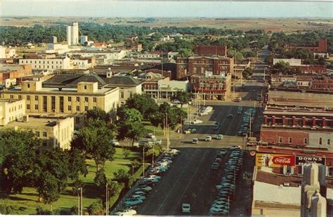 Downtown Enid Oklahoma looking south on Independence from the Bass ...