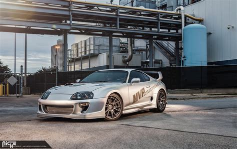 Insane Silver Toyota Supra dressed up in custom body kit. | Toyota supra, Toyota supra rz, Supra