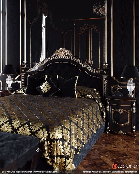 10+ Black And Gold Bedroom Decor