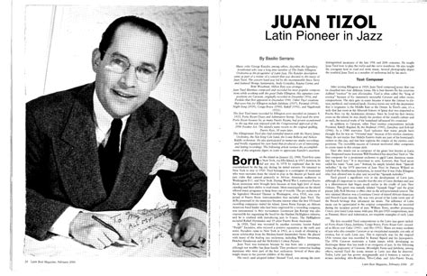 (PDF) Juan Tizol: Latin Pioneer in Jazz