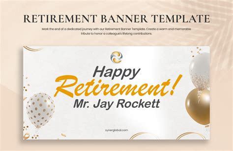 Retirement Banner Template in Illustrator, PSD, PNG - Download ...