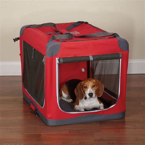 Guardian Gear HEAVY DUTY Collapsible Soft Sided Portable Dog Crate Cage*MED*RED | Dog crate ...